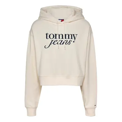 Tommy Jeans Tréning póló éjkék / gyapjúfehér