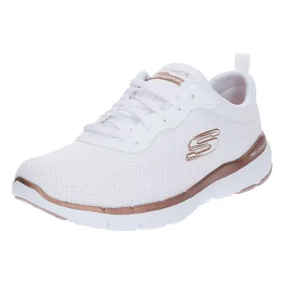 SKECHERS Rövid szárú sportcipők 'Flex Appeal 3.0' bronz / fehér