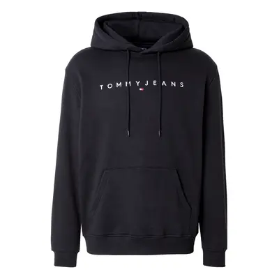 Tommy Jeans Tréning póló fekete / fehér