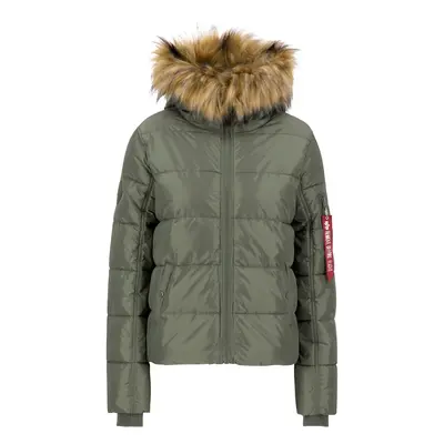 ALPHA INDUSTRIES Téli dzseki barna / zöld / piros