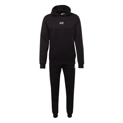 EA7 Emporio Armani Jogging ruhák fekete / fehér