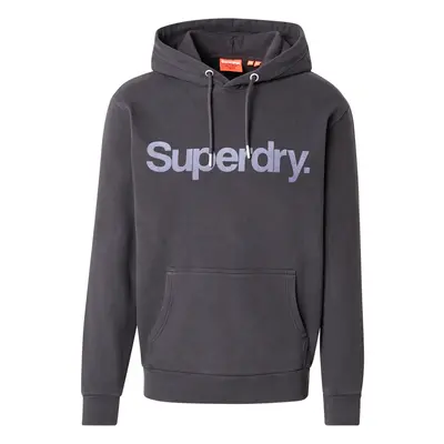 Superdry Tréning póló bazaltszürke / fekete