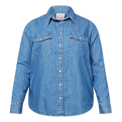 Levi's® Plus Blúz 'PL Iconic Western' kék farmer