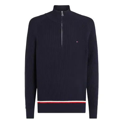 TOMMY HILFIGER Pulóver tengerészkék / piros / fehér