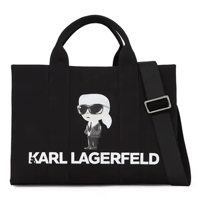 Karl Lagerfeld Shopper táska testszínű / szürke / fekete / fehér