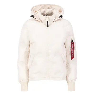 ALPHA INDUSTRIES Téli dzseki bézs / krém / fehér