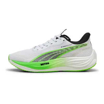 PUMA Futócipők 'Velocity Nitro Hyrox' neonzöld / fekete / fehér