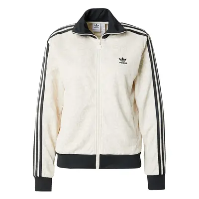 ADIDAS ORIGINALS Tréning dzseki világosszürke / fekete / piszkosfehér