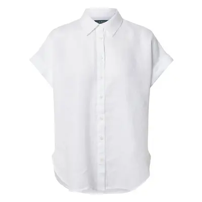 Lauren Ralph Lauren Blúz 'BROONO-SHORT SLEEVE-SHIRT' fehér