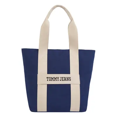 Tommy Jeans Shopper táska bézs / kék