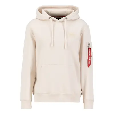 ALPHA INDUSTRIES Tréning póló világos bézs / kárminvörös / fehér