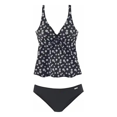 LASCANA Tankini fekete / fehér