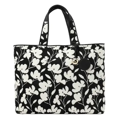 FURLA Shopper táska 'ALISSA' fekete / fehér