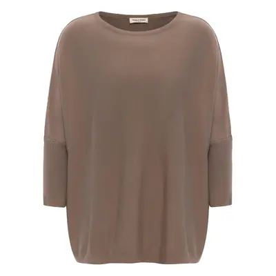 Anou Anou Oversize pulóver taupe