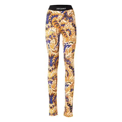 Just Cavalli Leggings bézs / kék / arany / fekete