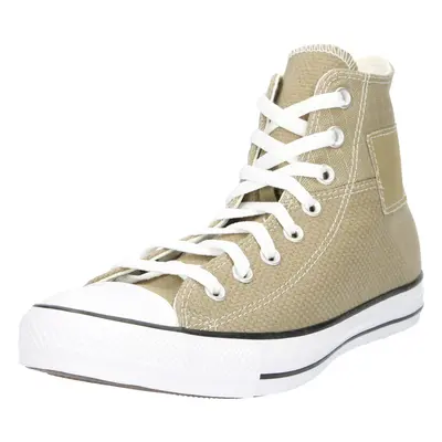 CONVERSE Magas szárú sportcipők 'Chuck Taylor All Star' khaki / fehér