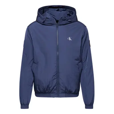 Calvin Klein Jeans Átmeneti dzseki 'HARRINGTON' kék / fekete / fehér