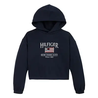 TOMMY HILFIGER Tréning póló tengerészkék / rubinvörös / fehér