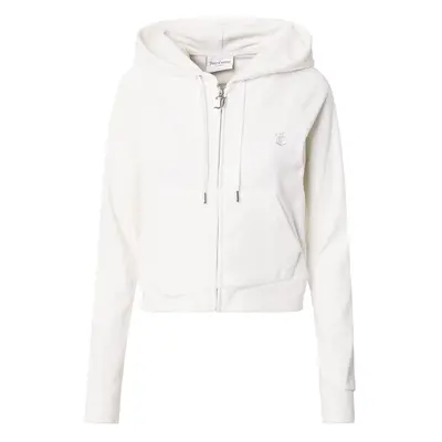 Juicy Couture Tréning dzseki 'MADISON' ezüst / fehér