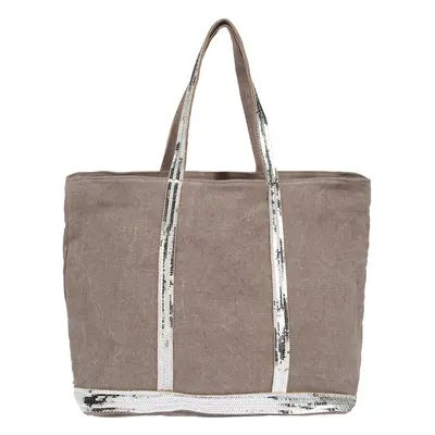 Vanessa Bruno Shopper táska 'CABAS' taupe / ezüst