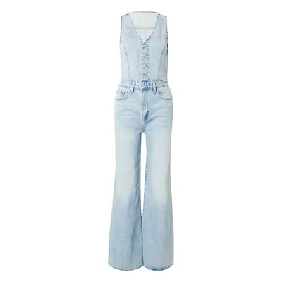 LEVI'S ® Kezeslábas 'Denim Wide Leg Jumpsuit' kék farmer