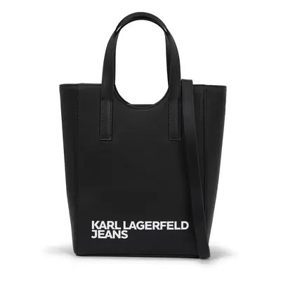 KARL LAGERFELD JEANS Kézitáska fekete / fehér