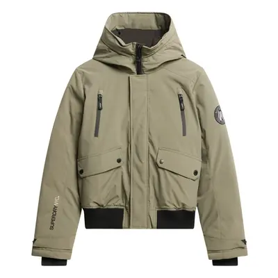 Superdry Átmeneti dzseki khaki / fekete / fehér