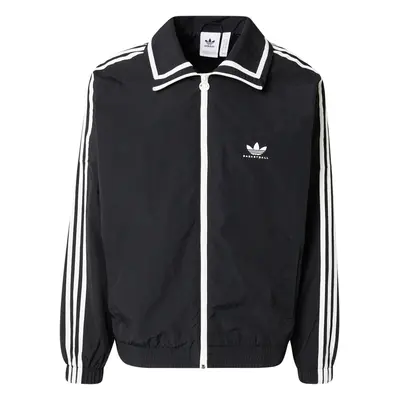 ADIDAS ORIGINALS Átmeneti dzseki fekete / fehér