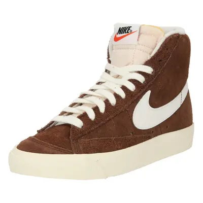 Nike Sportswear Magas szárú sportcipők 'Blazer Mid '77 Vintage' barna / fehér