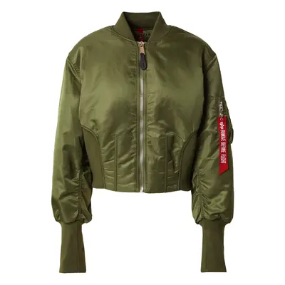 ALPHA INDUSTRIES Átmeneti dzseki 'MA-1' olíva / piros / fehér