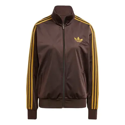 ADIDAS ORIGINALS Tréning dzseki 'Adicolor Classic Firebird' sötét barna / sárga