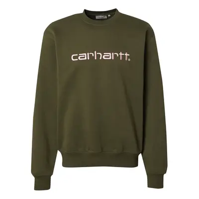 Carhartt WIP Tréning póló sötétzöld / rózsaszín