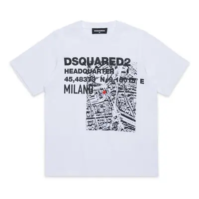 DSQUARED2 Póló fekete / fehér