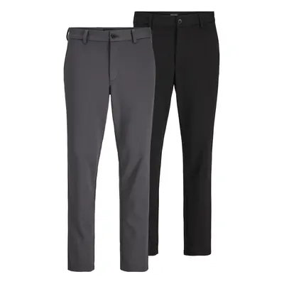 JACK & JONES Chino nadrág antracit / fekete