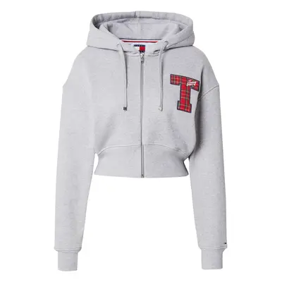 Tommy Jeans Tréning dzseki tengerészkék / szürke / sötétvörös / fehér