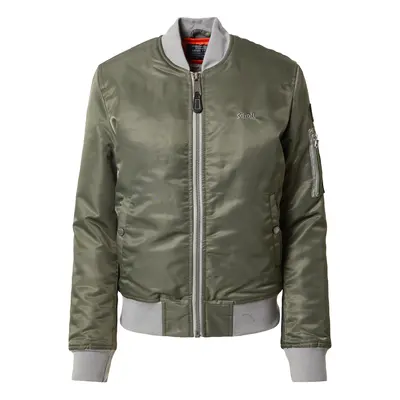 Schott NYC Átmeneti dzseki 'Airforce' szürke / khaki