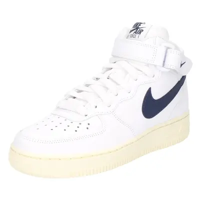 Nike Sportswear Magas szárú sportcipők 'Air Force 07' tengerészkék / fehér