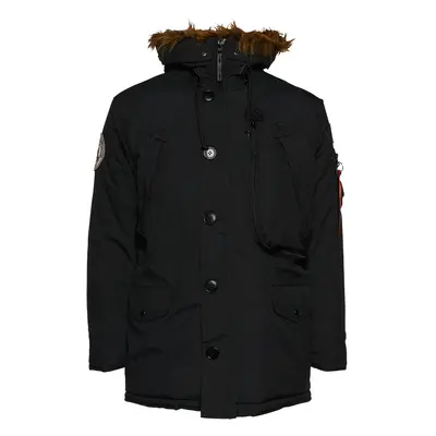 ALPHA INDUSTRIES Téli parka 'Polar' piros / fekete / fehér