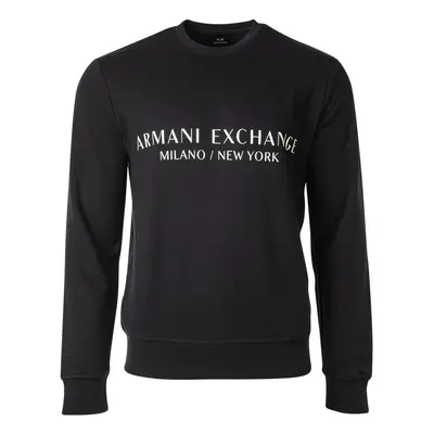 ARMANI EXCHANGE Tréning póló sötétkék / fehér