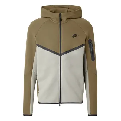 Nike Sportswear Tréning dzseki 'TECH FLEECE' világosszürke / olíva / fekete