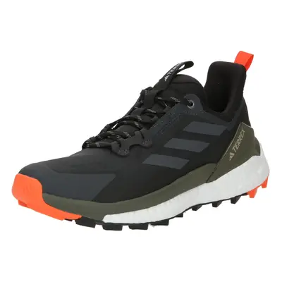 ADIDAS TERREX Félcipő 'Free Hiker 2.0' antracit / sötétzöld / narancs