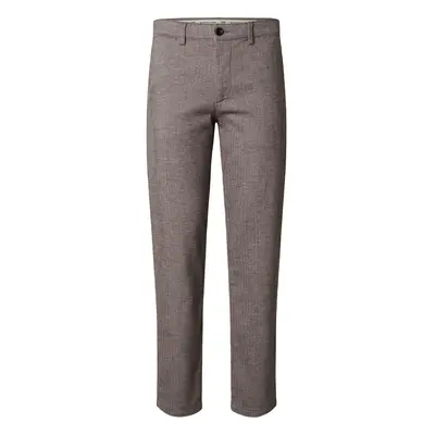 SELECTED HOMME Chino nadrág 'SLHMiles' barna / világosbarna