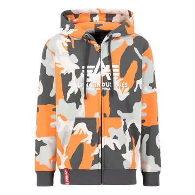 ALPHA INDUSTRIES Tréning póló antracit / világosszürke / mandarin / fehér