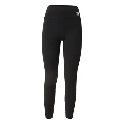 HUGO Leggings 'Noparda' fekete / fehér