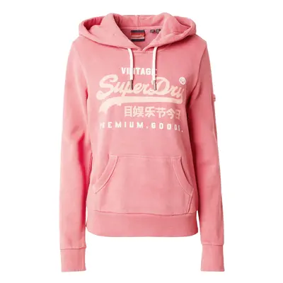 Superdry Tréning póló pasztellnarancs / pasztellpiros / fehér