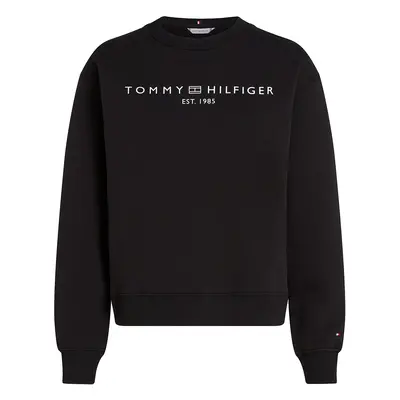 TOMMY HILFIGER Tréning póló fekete / fehér