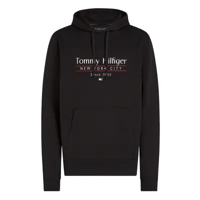 TOMMY HILFIGER Tréning póló tengerészkék / piros / fekete / fehér