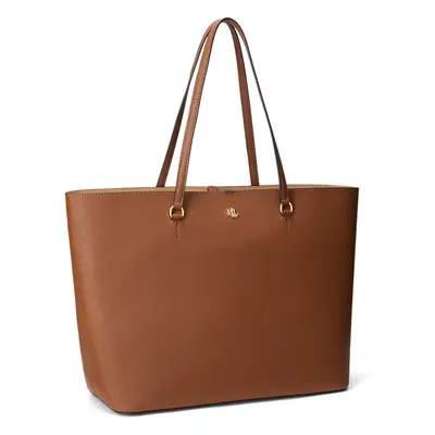 Lauren Ralph Lauren Shopper táska 'Karly' barna / arany