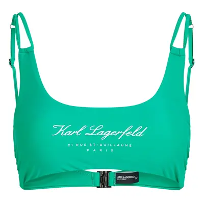 Karl Lagerfeld Bikini felső 'Hotel' menta / fehér