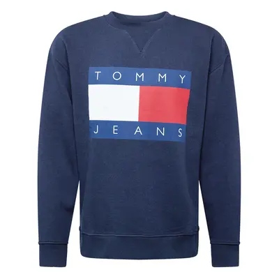 Tommy Jeans Tréning póló kék / tengerészkék / piros / fehér